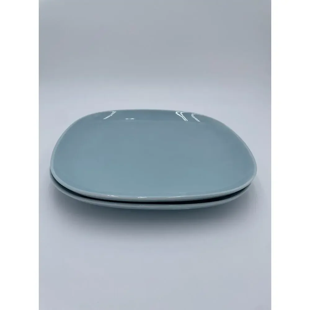 Set of 2 IKEA 365+ SUSAN PRYKE TURQUOISE BLUE SQUARE 9 3/4